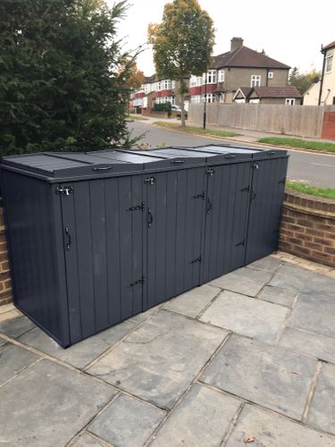 Premier range - wheelie bin storage